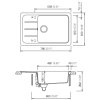 SET 24-7 Dřez SCHOCK FORMHAUS D-100LS + baterie COSMO Chrom 525122