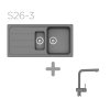 SET 26-3 Dřez SCHOCK FORMHAUS D-150L + baterie Epos barevná 540000