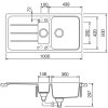 SET 26-3 Dřez SCHOCK FORMHAUS D-150L + baterie Epos barevná 540000