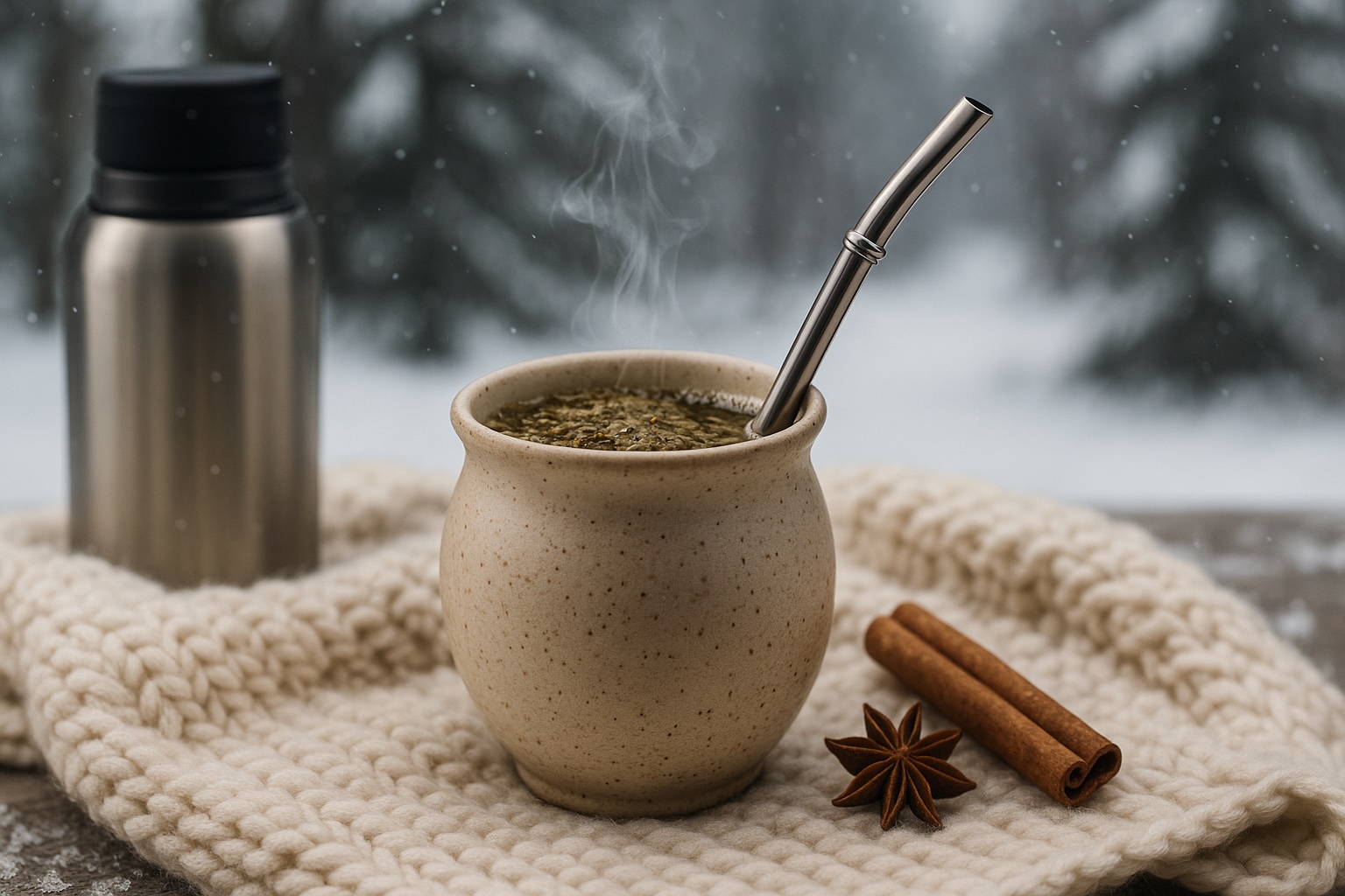 ❄️ Zimní yerba maté: teplo, imunita a energie bez kávy