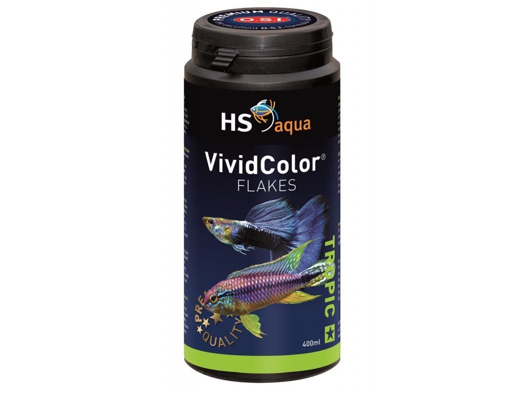 Krmení pro akvarijní ryby - O.S.I. Vivid color flakes 400 ml
