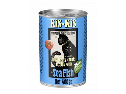 Konzerva pro kočky - KiS-KiS mořská ryba 400 g