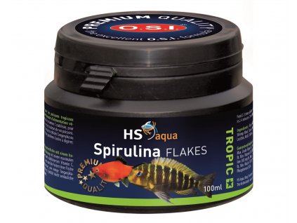 Krmení pro akvarijní ryby - O.S.I. Spirulina Flakes 100 ml