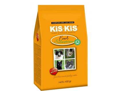 Granule pro kočky KiS-KiS Fowl selection 450 g