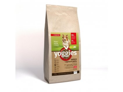 20kg yoggies iberico veprove maso s jablky granule lisovane za studena s probiotiky