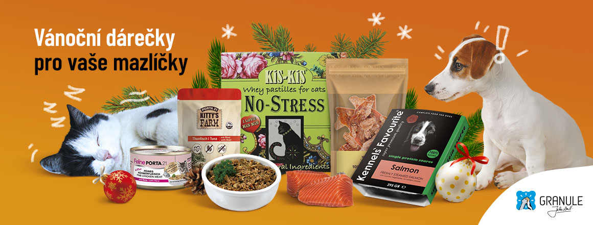 Vánoční dárky pro psy a kočky