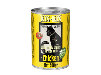 Konzerva pro kočky - KiS-KiS kuře 400 g