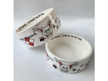 Keramická miska Kennels´ Favourite - malá  ruční česká výroba