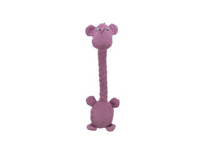 Hroch s paměťovým efektem, vnitřní lano, 50 cm, tkaná látka  textilní hračka pro psy