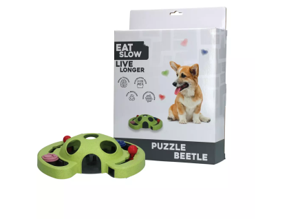 Eat Slow Live Longer interaktivní puzzle brouk