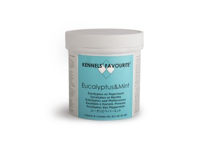 Vitamíny pre psov Kennels' Favourite s eucalyptom a mätou 135 g  100% prírodný doplnok stravy pre zdravú ústnu dutinu