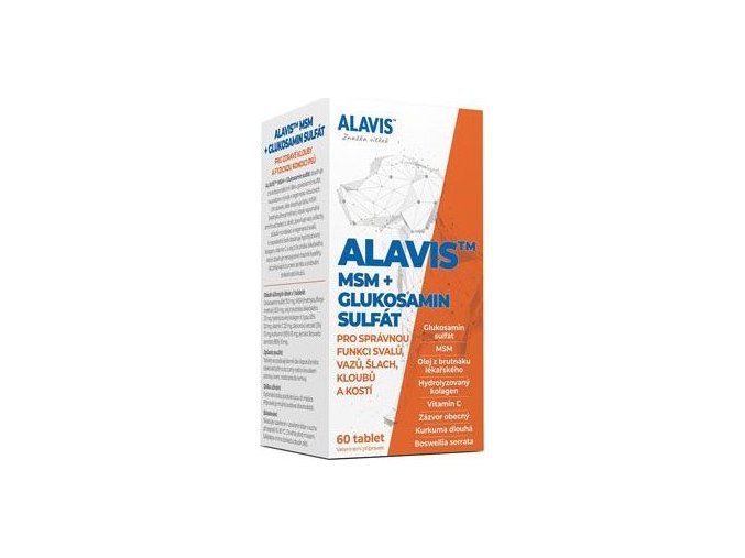 Alavis MSM+Glukosamin sulfát pro psy 60tbl