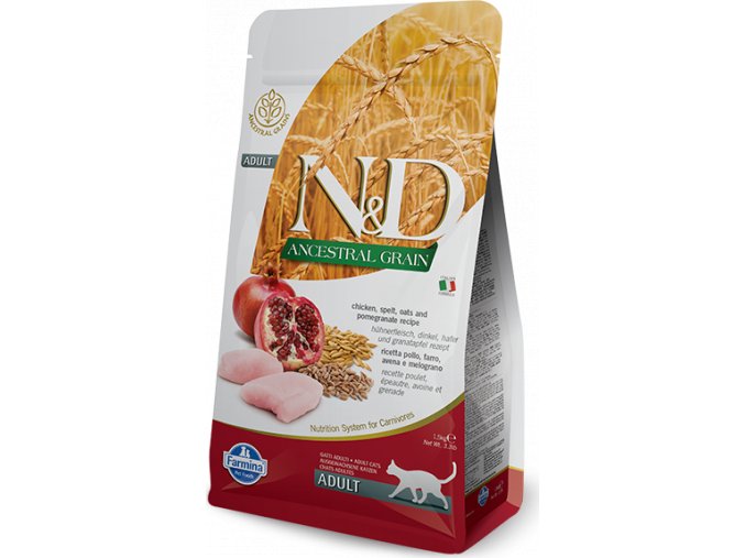 N&D LG CAT Adult Chicken & Pomegranate 1,5kg