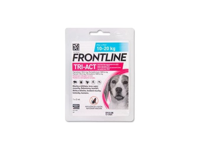 FRONTLINE TRI-ACT spot-on pro psy M (10-20 kg)-1x2ml