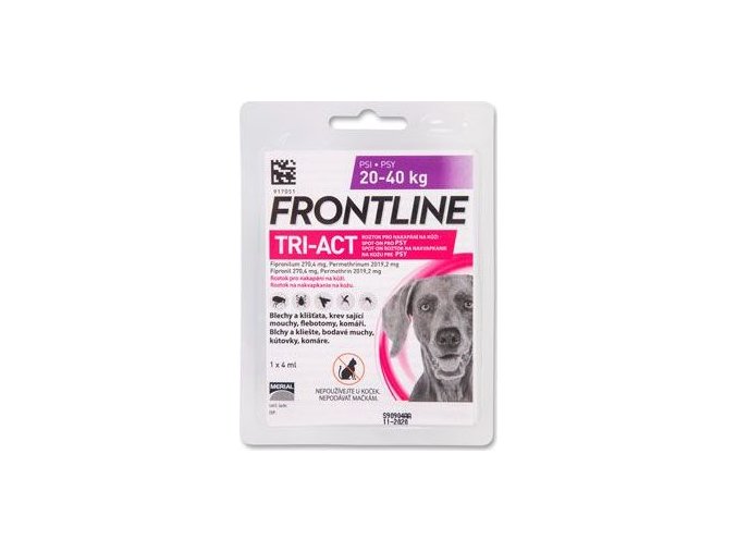 FRONTLINE TRI-ACT spot-on pro psy L (20-40 kg)-1x4ml