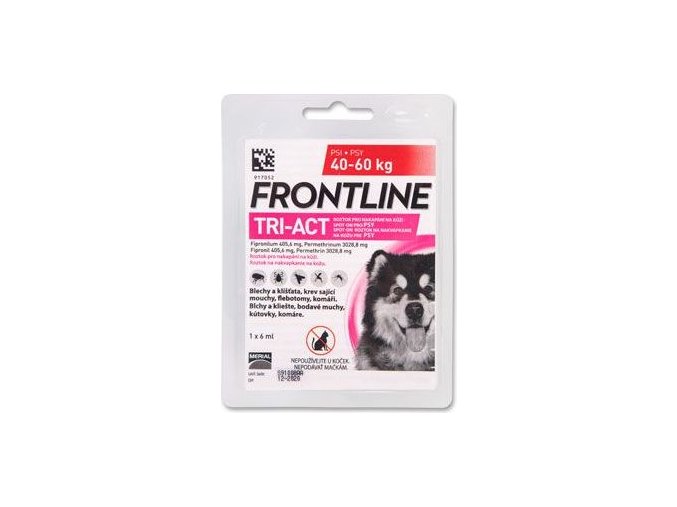 FRONTLINE TRI-ACT spot-on pro psy XL (40-60 kg)-1x6ml