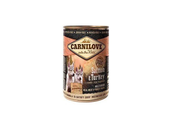 Carnilove Wild konz Meat Salmon & Turkey Puppies 400g