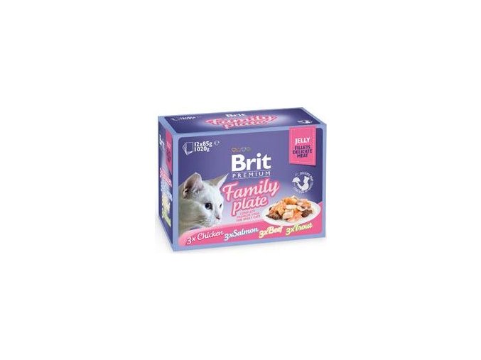 Brit Premium Cat D Fillets in Jelly Family Plate 1020g