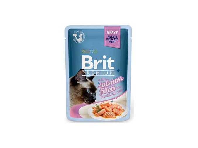 Brit Premium Cat D Fillets in Gravy for Sterilised 85g