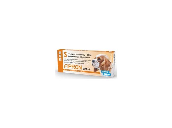 Fipron 67mg Spot-On Dog S sol 1x0,67ml