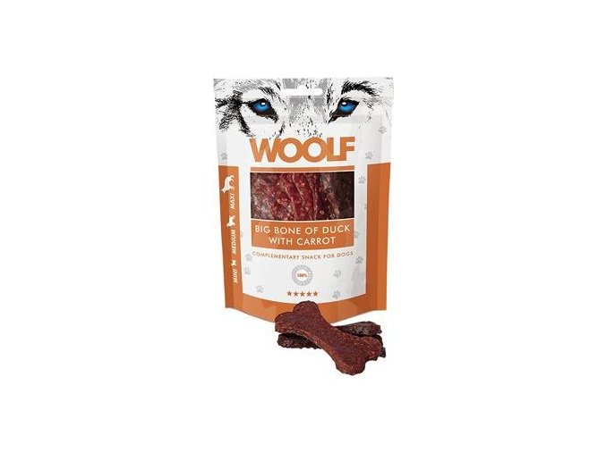 WOOLF pochoutka big bone of duck with carrot 100g