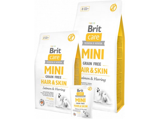 Brit Care Dog Mini Grain Free Hair & Skin 2kg