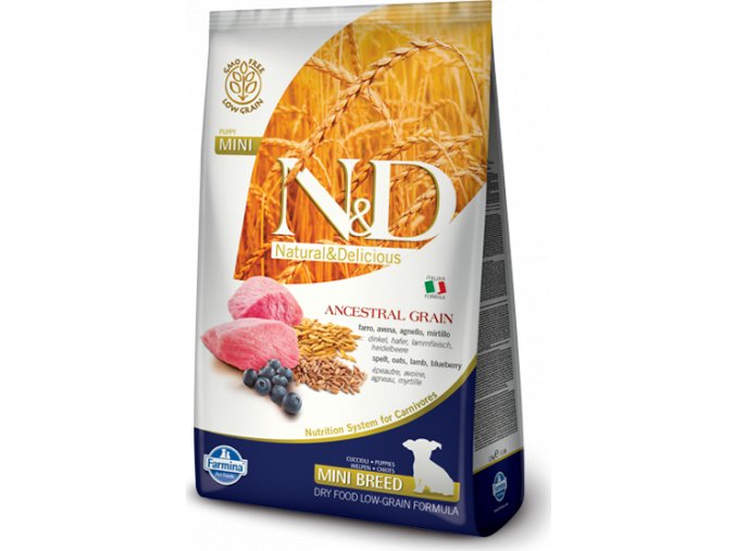 N&D LG DOG Puppy Mini Lamb & Blueberry 7kg