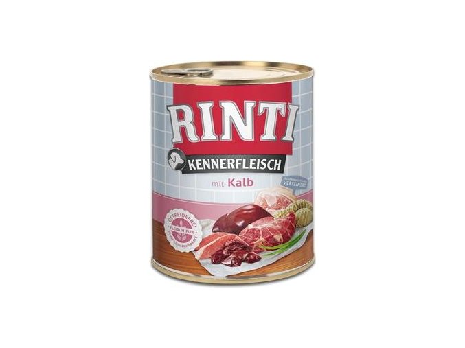 Rinti Dog Kennerfleisch konzerva telecí 800g
