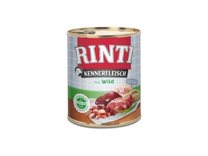 Rinti Dog Kennerfleisch konzerva zvěřina 800g