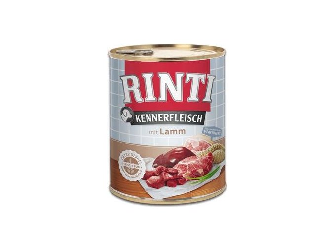 Rinti Dog Kennerfleisch konzerva jehně 800g
