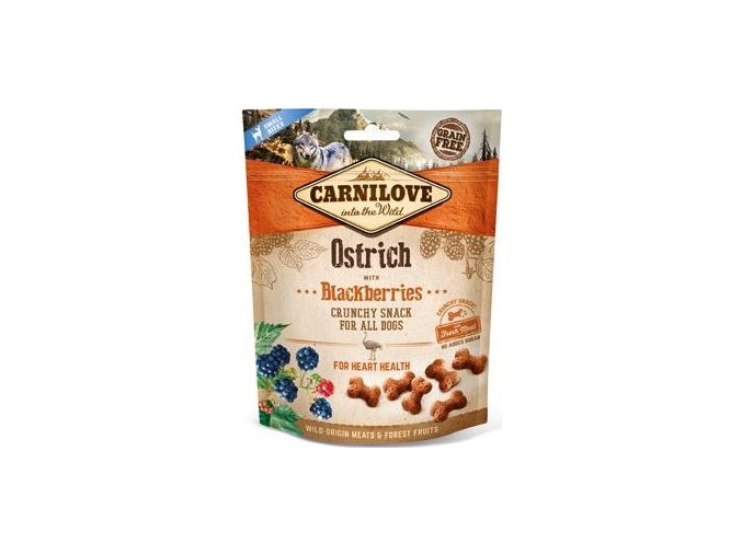 Carnilove Dog Crunchy Snack Ostrich&Blackberries 200g