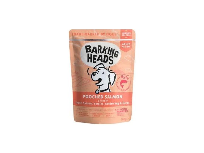 BARKING HEADS Pooched Salmon kapsička 300g