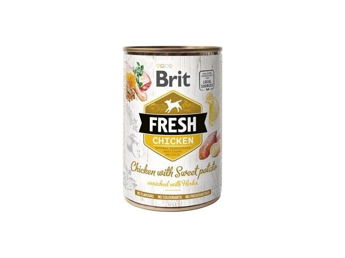 Brit Fresh Dog konz Chicken with Sweet Potato 400g