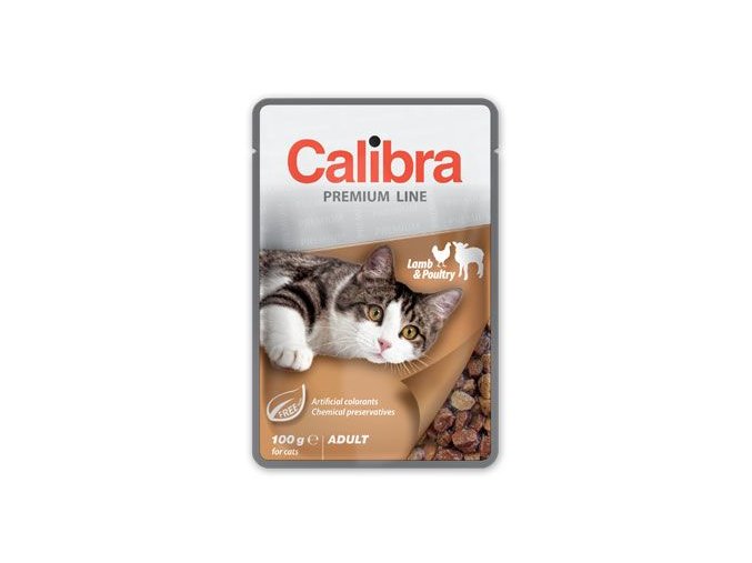 Calibra Cat  kapsa Premium Adult Lamb & Poultry 100g