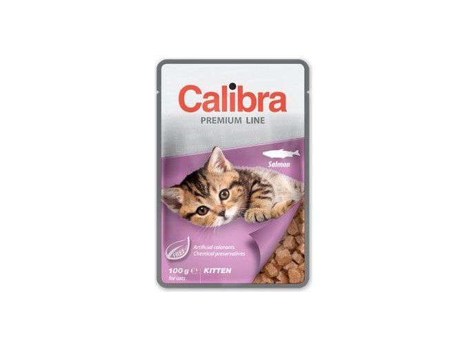 Calibra Cat  kapsa Premium Kitten Salmon 100g