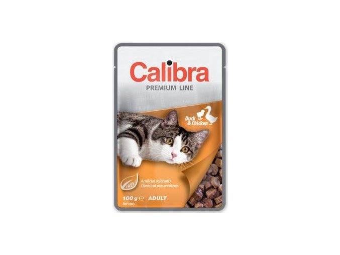 Calibra Cat  kapsa Premium Adult Duck & Chicken 100g