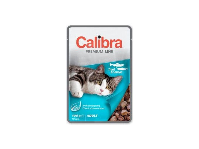 Calibra Cat  kapsa Premium Adult Trout & Salmon 100g