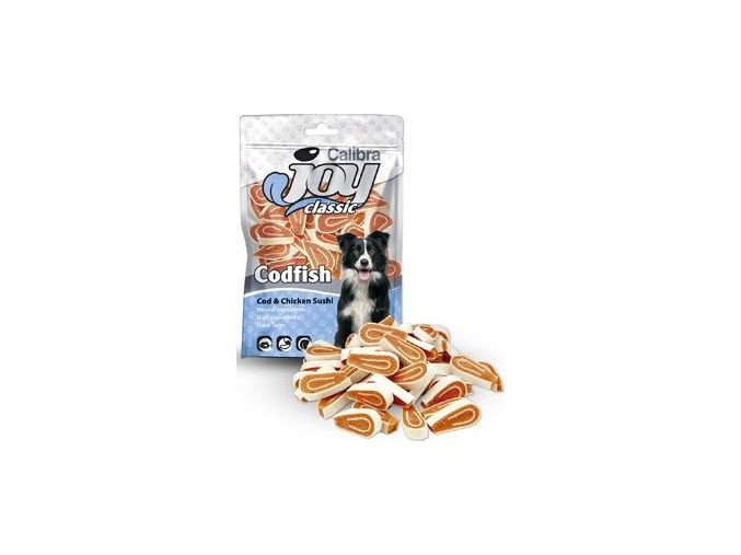 Calibra Joy Dog Classic Cod & Chicken Sushi 80g