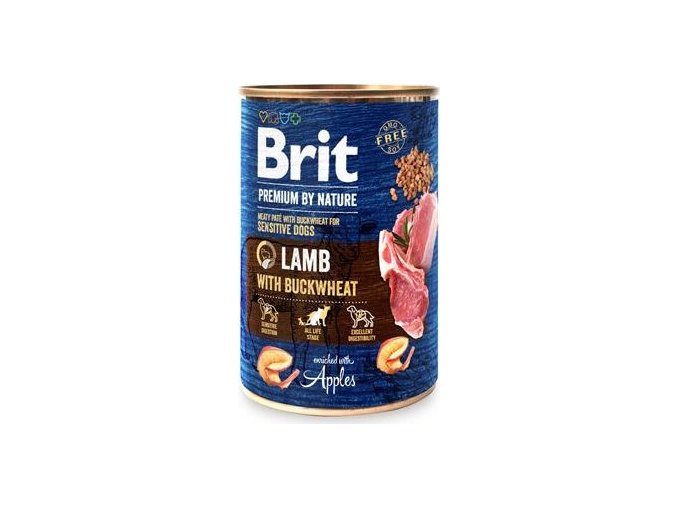 Brit Premium Dog by Nature  konz Lamb & Buckwheat 400g