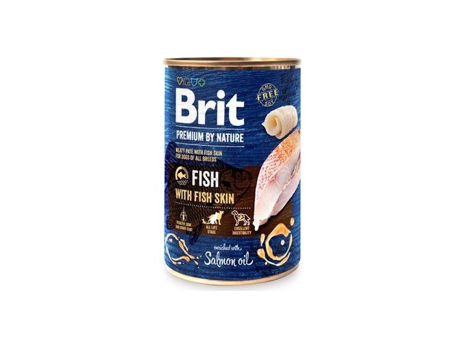 Brit Premium Dog by Nature  konz Fish & Fish Skin 400g