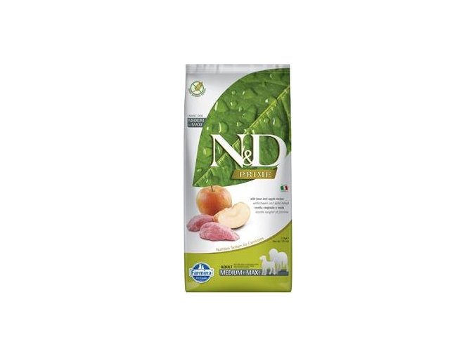 N&D PRIME DOG Adult M/L Boar & Apple 12kg