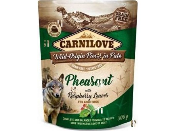 Carnilove Dog Pouch Paté Pheasant & Raspberry 300g