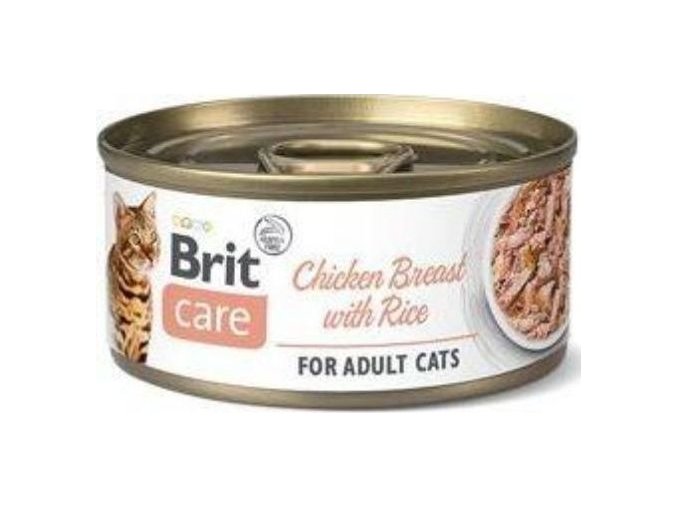 Brit Care Cat konz Fillets Breast&Rice 70g