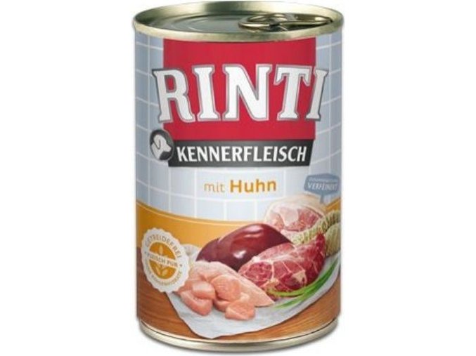 Rinti Dog Kennerfleisch konzerva kuře 400g