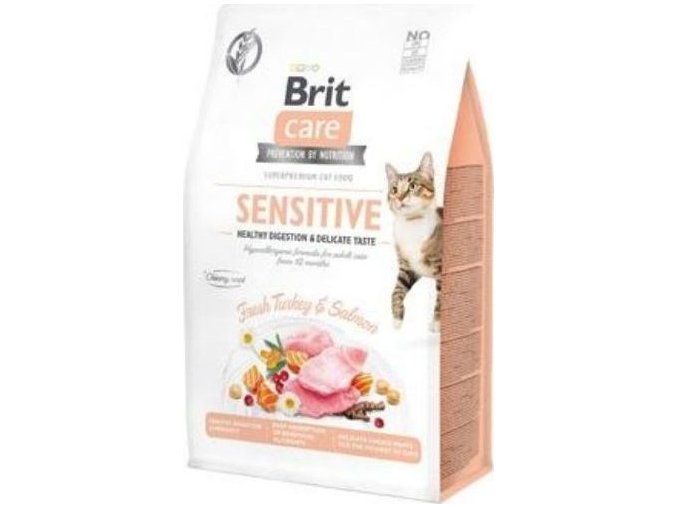 Brit Care Cat GF Sensit. Heal.Digest&Delic.Taste 0,4kg