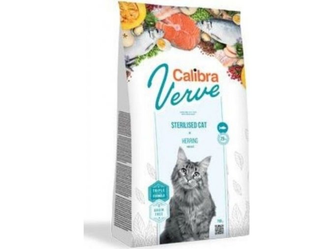 Calibra Cat Verve GF Sterilised Herring  750g