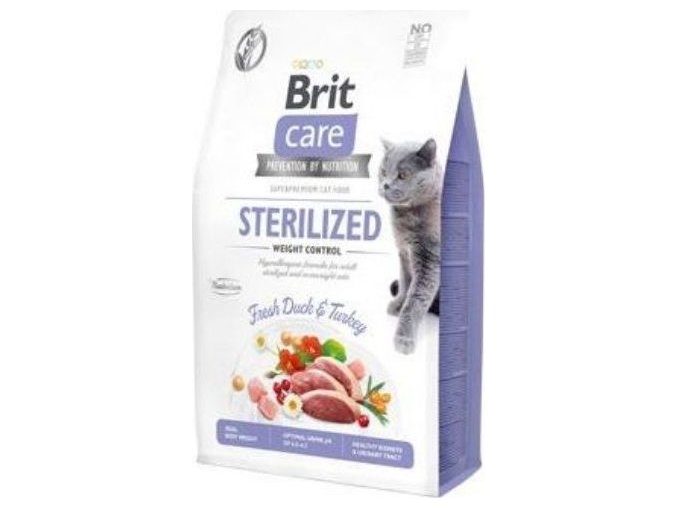 Brit Care Cat GF Sterilized Weight Control, 0,4kg