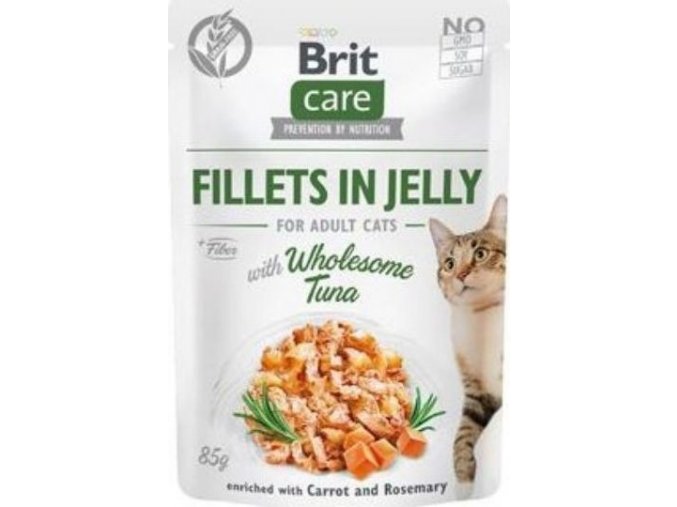 Brit Care Cat Fillets in Jelly with Wholesome Tuna 85g