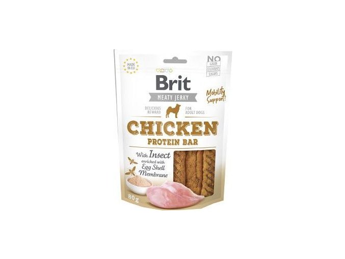 Brit Jerky Chicken with Insect Protein Bar 80g