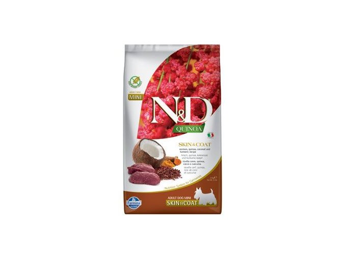 N&D Quinoa DOG Skin&Coat Venison Mini 2,5kg